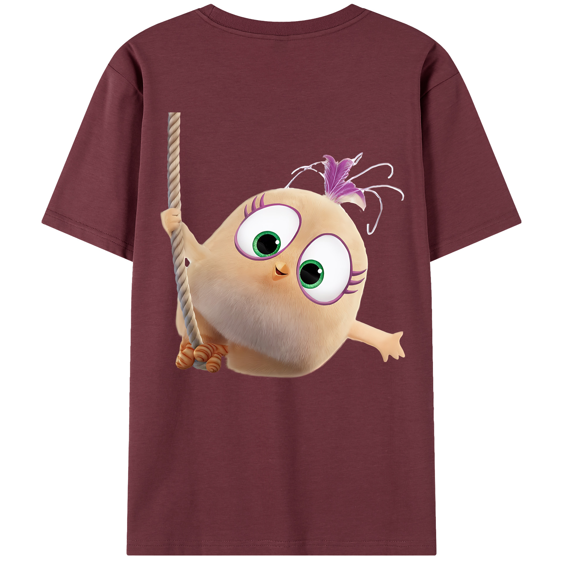 （画像用） Angry Birds アングリーバード 綿100％半袖Tシャツ（背面プリント）